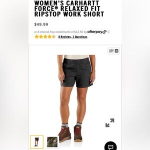 Women’s Carhartt Force Ripstop Work Shorts